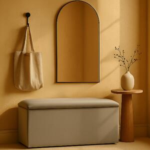 Pouf con ampio vano contenitore - Blanca