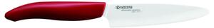 Coltello Kyocera Gen Ceramica Bianca, Multiply, Verde, Lama 11 cm � - Multiuso - 11 cm - Maniglia soft-touch colore rosso