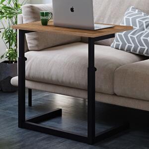 Skye Decor, Spa-657-4060S, scrivania per computer portatile, pino dell'Atlantico, pannello di legno rivestito al 100 % di melamina, 60 x 40 x 47-73 cm