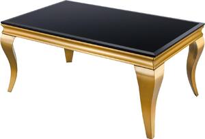 Tavolino da salotto 100 cm in vetro dorato, design moderno per il soggiorno. ACQUISTA ORA