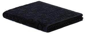Telo Bagno In Acrilico Dralon Hexagon 95X150 Premoli Di Bella Moderno Black Caleffi