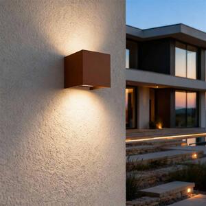 Applique LED Cubo 12W Bidirezionale Corten IP65 CCT OSRAM Chip LED