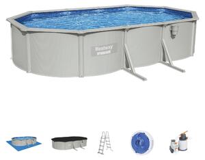 Piscina in acciaio fuori terra ovale Hydrium 610x360x120 cm Bestway 56369