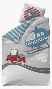 Set biancheria da letto per bambini in raso di cotone Heroes