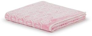 Telo Bagno In Acrilico Dralon Pattern 95X150 Premoli Di Bella Moderno Rosa Caleffi