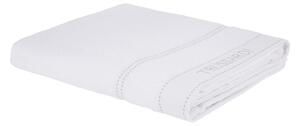 Telo Bagno In Acrilico Dralon Ribbon 100x150 Trussardi Tinta Unita Bianco Caleffi