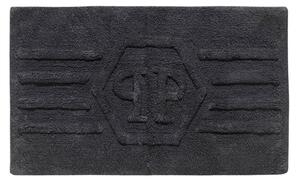 Tappeto D'arredo In Cotone Hexagon 70X100 Premoli Di Bella Tinta Unita Black Caleffi