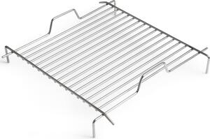 Griglia höfats per cestello antincendio CUBE in acciaio inox regolabile in altezza 41x41x10 cm