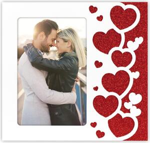 ZEP Portafoto in legno Rosalia 10x15 cm cuore lucido supporto