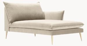 Modulo angolare chaise longue in velluto Elio
