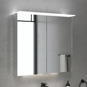 Villeroy & Boch, mobiletto specchio Taro, 80,7 cm, con 2 ante, illuminazione a soffitto, illuminazione del piano lavabo e specchio ingranditore