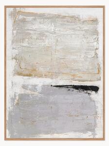 Quadro su tela dipinto a mano con cornice in legno Scenario