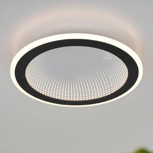 Reality Leuchten Plafoniera soffitto Glace, dimmerabile, Nero, Soggiorno / Sala da pranzo, Metallo, Moderno, Plafoniera