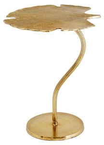 Tavolino Foglia di Ginkgo 53cm oro 41789