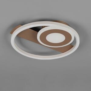 Reality Leuchten Plafoniera soffitto Horus, dimmerabile, Marrone / Ruggine, Soggiorno / Sala da pranzo, Metallo, Moderno, Plafoniera