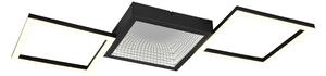 Reality Leuchten Plafoniera a LED Gelo, dimmerabile, Nero, Soggiorno / Sala da pranzo, Metallo, Moderno, Plafoniera LED