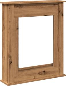 Cornice per Camino Rovere Artigianale 75x20x87,5 cm Truciolato