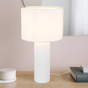 Reality Leuchten Lampada da tavolo Blair, Bianco / Opale, Soggiorno / Sala da pranzo, Ceramica, Moderno, Lampada da tavolo