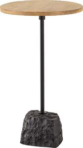 Tavolino da 55 cm in marmo e legno, design moderno per il soggiorno - ACQUISTA ORA