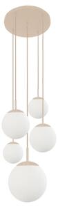 Steinhauer - lampada a sospensione - Bollique - color crema - vetro - Ø 60 cm - E27 - 2730CR