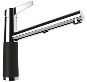 Miscelatore SCHOCK SC-510 in NERO con bocca estraibile / CRISTALITE® Basic Line / miscelatore monocomando
