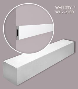 NMC WD2-2200-box WALLSTYL Noel Marquet 1 cartone con 21 listelli decorativi Listello di rifinitura stile moderno colore bianco | 46,2 m