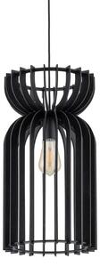 Lampada a sospensione KYMI nera 1xE27x60W in legno, dimensioni: 160x26x26 cm, IP20, Nowodvorski Lighting