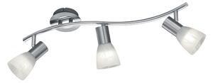 Trio Leuchten - Faretto da soffitto moderno allungato con LED - LevistoI 3 fiamme I Soggiorno I Camera da letto - Metallo allungato - LED adatto E14