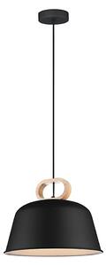 Lampada a sospensione con cavo CLIP 1xE27/40W/230V nero/marrone