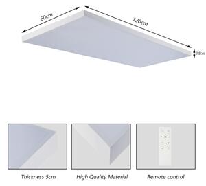 Brilagi-LED Lampada da bagno dimmerabile FRAME SMART LED/96W/230V IP44 bianco + telecomando