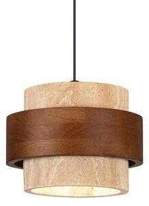 Lampadario a sospensione con cavo SUSAN 1xGX53/15W/230V marrone/beige