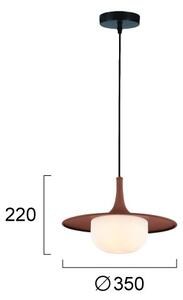 Lampadario su cavo FRED 1xG9/10W/230V marrone