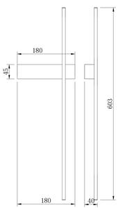 Zuma Line W4100-60BK - Applique da parete LED ARCO, 8W/230V, CCT, nero