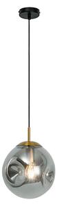 Lampada a sospensione su cavo OSCAR 1xE27/40W/230V nero fumé