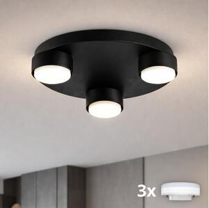 Brilagi - LED RGB dimmerabile plafoniera MONO 3xGX53/14W/230V Wi-Fi Tuya diam. 30 cm nera
