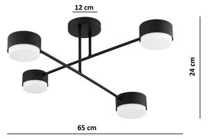 Brilagi - LED RGB dimmerabile plafoniera da soffitto MONO 4xGX53/14W/230V Wi-Fi Tuya nera