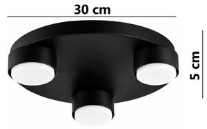 Brilagi - LED RGB dimmerabile plafoniera MONO 3xGX53/14W/230V Wi-Fi Tuya diam. 30 cm nera