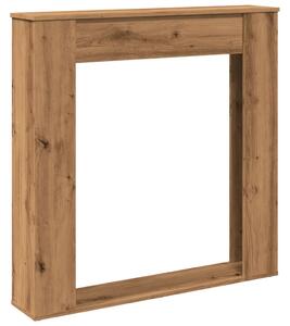 Cornice per Camino Rovere Artigianale 100x20x100 cm Truciolato