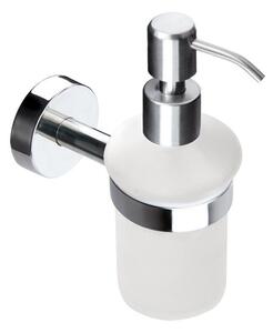Dispenser bagno in vetro e acciaio installazione a muro | MIRA-C - KAMALU