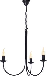 Lampadario HARIS nero 3xE14x40W in metallo, dimensioni: 85x52x52 cm, IP20, Kaja