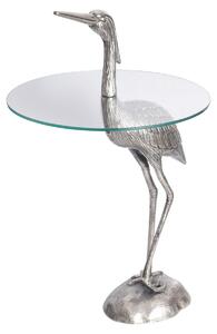 Tavolino da 90 cm, argento, design moderno, per il soggiorno. ACQUISTA ORA