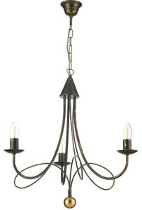 ONLI - Lampadario a catena MILVIA 3xE14/6W/230V bronzo