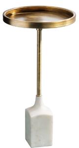Tavolino da 55 cm in marmo dorato, design moderno per il soggiorno. ACQUISTA ORA
