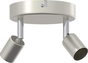 VidaXL Faretto da soffitto con faretti in nichel 12 x 8 cm acciaio