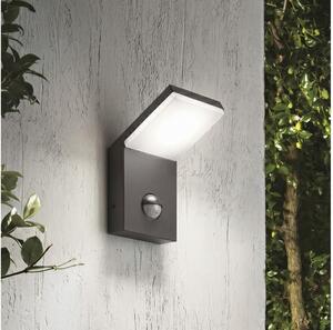 Ideal Lux - Lampada da esterno LED con sensore STYLE LED/9W/230V CRI 90 IP54 antracite