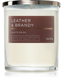 Bath & Body Works Leather & Brandy candela profumata 227 g