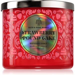 Bath & Body Works Strawberry Pound Cake candela profumata 411 g