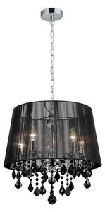 Italux Cornelia lampadario con cristalli cromo MDM-2572/5 BK