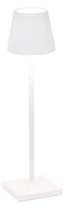 Lampada a led da tavolo Poldina Pro Micro Bianca ricaricabile e dimmerabile con batteria fino a 12 ore