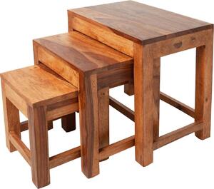Tavolino ausiliario Monsoon, set da 3 pezzi